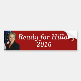 Klaar voor Hillary 2016 Bumpersticker