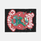 Klaar voor kerst Elf Kerstmis Kerstman Sneeuw Adve Fleece Deken (Voorkant (Horizontaal))