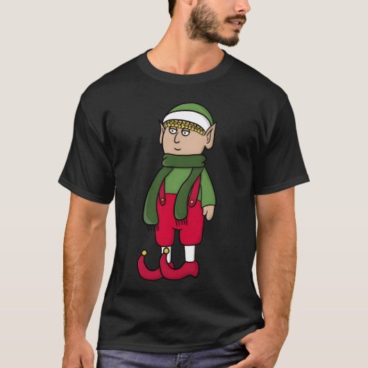Klaar voor kerst retro t-shirt (Voorkant)