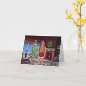 Klaar voor Kerstmis. Kaart voor Kerstmis (Gele Bloem)