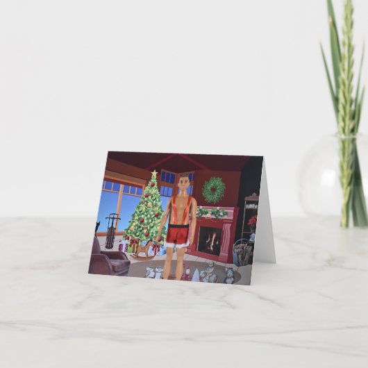 Klaar voor Kerstmis. Kaart voor Kerstmis (Voorkant)