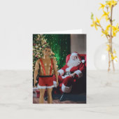 Klaar voor Kerstmis. Kaart voor Kerstmis (Gele Bloem)