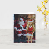 Klaar voor Kerstmis. Kaart voor Kerstmis (Gele Bloem)