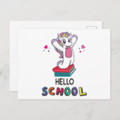 Klaar voor online school briefkaart (Voorkant / Achterkant)