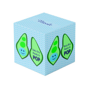 Klaar voor Pop Baby Boy Blue Pea Custom Kubus