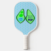 Klaar voor Pop Baby Boy Blue Pea Pickleball Paddle (Voorkant)