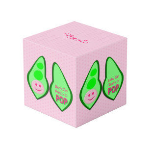 Klaar voor Pop Baby Girl Pink Pea Custom Kubus