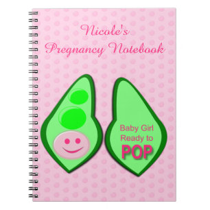 Klaar voor Pop Baby Girl Pink Pea Notitieboek