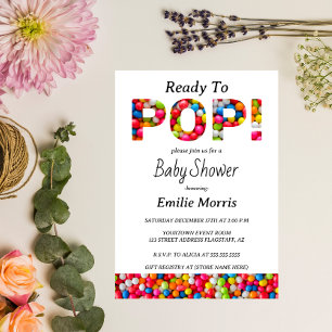 Klaar voor Pop Baby shower Kaart