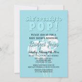 Klaar voor Pop van krijtballonnen Baby Blue Boy Sh Kaart (Voorkant)