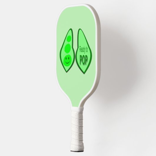 Klaar voor Pop Zwangere groene erwt Pickleball Paddle (Links)