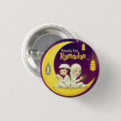 Klaar voor Ramadan Ronde Button 3,2 Cm (Voorkant /achterkant)