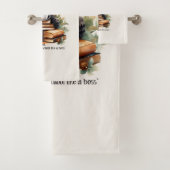 Klaar voor school als een baas bad handdoek (Insitu)