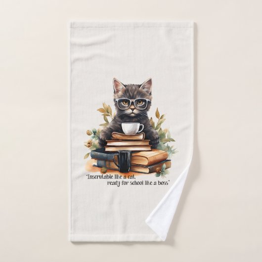 Klaar voor school als een baas bad handdoek (Handdoek)