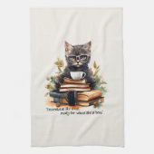 Klaar voor school als een baas theedoek (Verticaal)