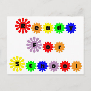 Klaar voor school briefkaart