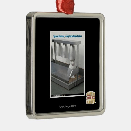 Klaar voor teleportatie metalen ornament (Rechts)