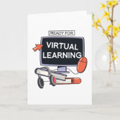 Klaar voor virtueel leren kaart (Gele Bloem)