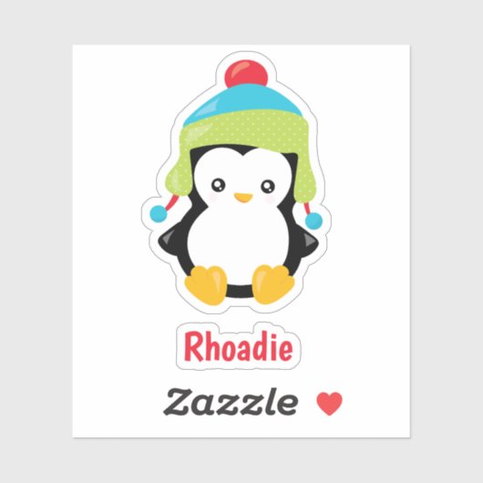 Klaar voor Winter Penguin Sticker (Vel)