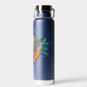 Klaar voor yoga? - De witte lotus Waterfles (Achterkant)