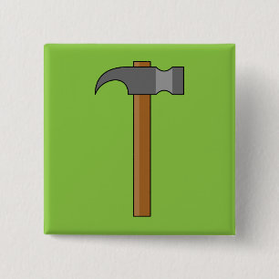 Klaauw Hammerkartel Vierkante Button 5,1 Cm