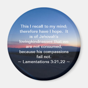 Klachten 3:21-22 magneet