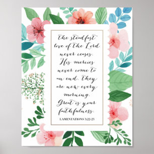 Klachten 3:22-23 poster