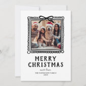 Kladfoto Frame Kerstmis Feestdagenkaart (Voorkant)