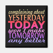 Klagen over gisteren magneet (Voorkant)