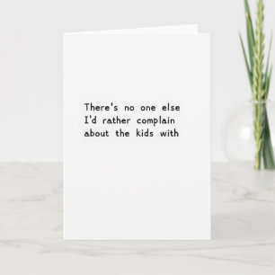 Klagen Over Kids Grappige Kaart