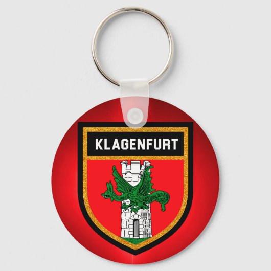 Klagenfurt Flag Sleutelhanger (Voorkant)