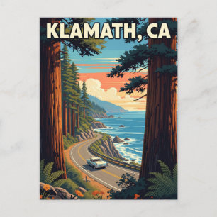 Klamath California Reizen Briefkaart