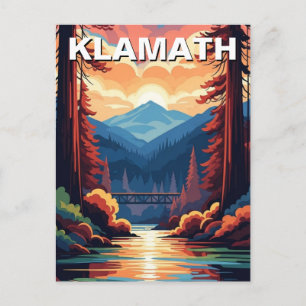 Klamath Californië Reizen Briefkaart