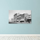Klamath-Herfsten OF Uitzicht die op Main Street ki Canvas Afdruk (Insitu (Houten vloer))