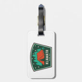 Klamath National Forest Camping Bagagelabel (Achterkant verticaal)