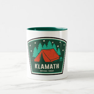 Klamath National Forest Camping Tweekleurige Koffiemok