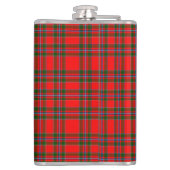 Klan Butter Tartan en aangepaste tekst Heupfles (Achterkant)