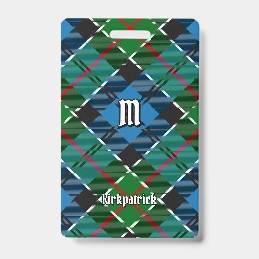 Klan Kirkpatrick Tartan Badge (Voorzijde)