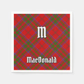 Klan MacDonald van Keppoch Tartan Servetten (Voorkant)