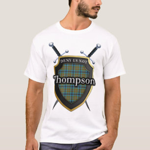 Klan Thompson Tartan Schotse Schild Bold T-shirt