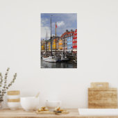 Klankerende kleurenafdrukken poster (Keuken)