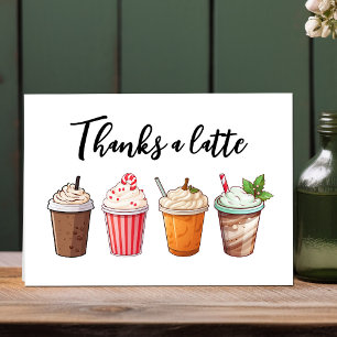 Klant Bedankt A Latte Coffee