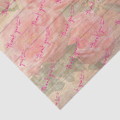 Klant Bedankt Rozen en Bird Tissuepapier (Detail)