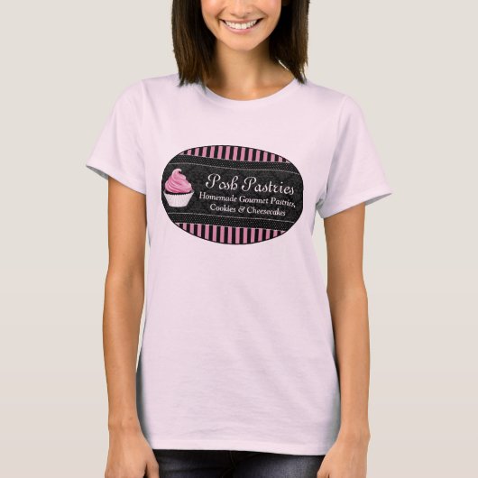 KLANT Cupcake Bakery Business T-shirt (Voorkant)