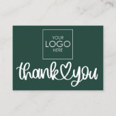Klant Dank u Pakket invoegen QR Code Coupon Visitekaartje (Achterkant)