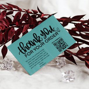 Klant Dank u Pakket invoegen QR Code Coupon Visitekaartje