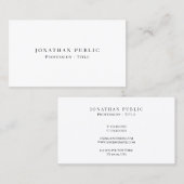 Klant Elegant Professioneel Modern Minimal Schatti Visitekaartje (Voorkant / Achterkant)