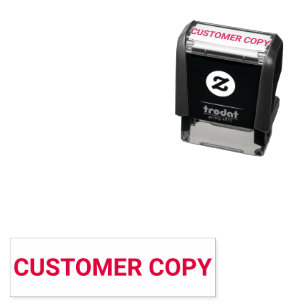 Klant Kopie Sjabloon Zelfinktende Stempel