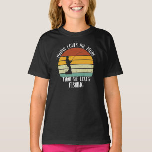 KLANT mama houdt meer van me dan dat ze Vist T-shirt