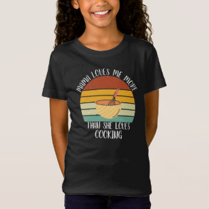 KLANT mama houdt meer van me dan van koken T-shirt